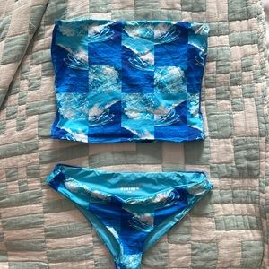 frankie’s bikini tube top and bottom